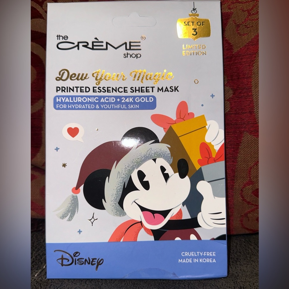 The cream shop X Disney sheet masks 3 pack.